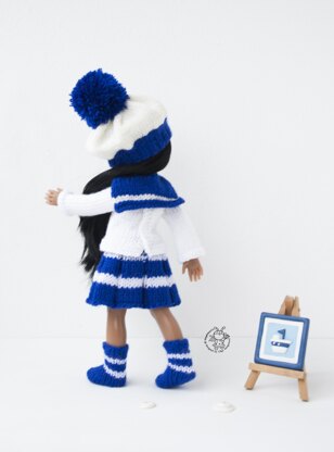 Sailor outfit for 13-14 inch dolls