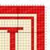 Bordered Cushion N Initial Letter Pillow Mini C2C Crochet Pattern ABC Name Bolster
