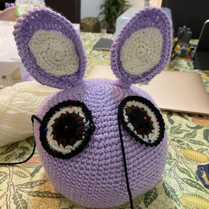 Bunny-Ball, super easy bunny crochet pattern for beginners