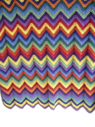 Chevron Ripple Baby Blanket