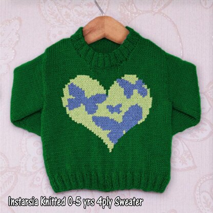 Intarsia - Heart of Butterflies - Chart Only