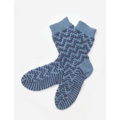 Slip Stitch Texture Socks in Patons Kroy Socks