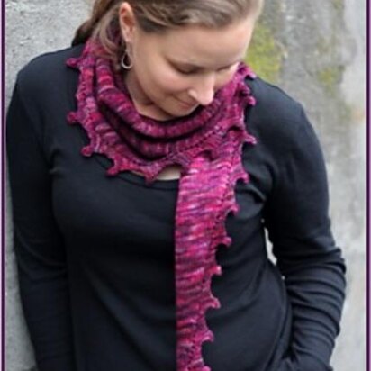 Wine Country Shawlette - knitting pattern