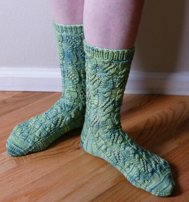 Cable & Lace Socks