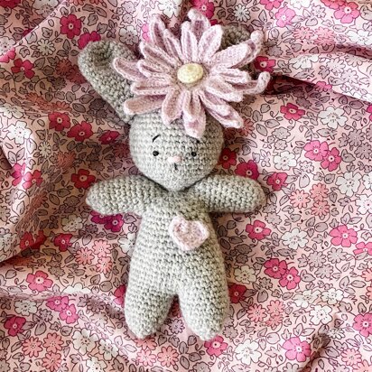 September Birth Flower Bunny