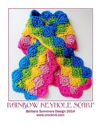 RAINBOW Keyhole Scarf