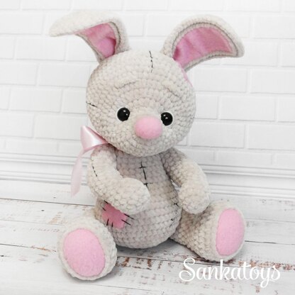 Plush bunny Teddy Crochet pattern by Sankatoys | LoveCrafts