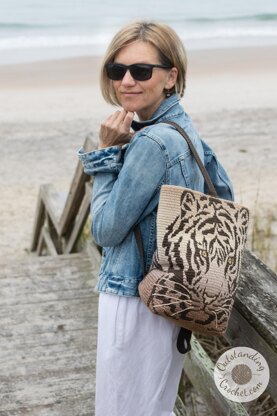 Tiger Mosaic Backpack/ Bag