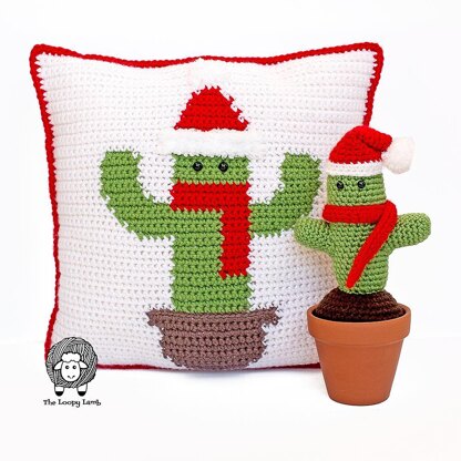 Saint Prickolaus Christmas Pillow