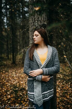 Bordeaux Bobble Cardigan