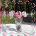 Rose knitted flower