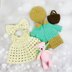 Crochet doll clothes, amigurumi doll clothes, Miss March outfit