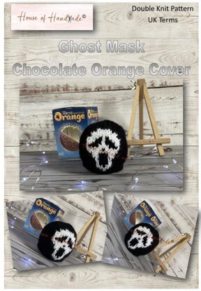 Scream Inspired Chocolate Orange Cover Knitting Pattern