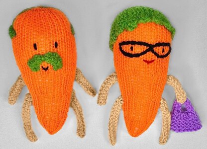 Grandma and Grandpa Kevin the Carrot plushies