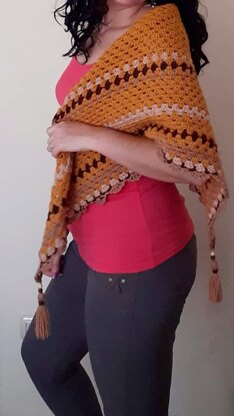 Sepia shawl