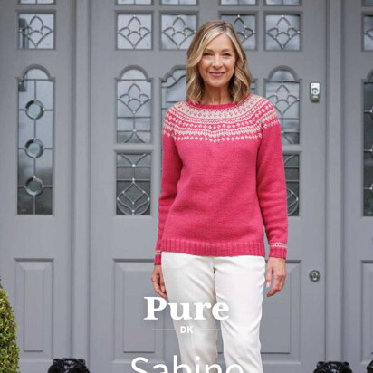 Sabine Colourwork Yoke Jumpers in West Yorkshire Spinners Bo Peep Pure - DBP0238  - Downloadable PDF