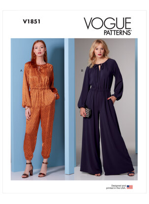 Vogue Misses' and Misses' Petite Jumpsuit V1851 - Sewing Pattern