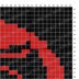 ThunderCats Logo Cushion Red Black Pillow Diagonal Crochet Pattern Mini C2C