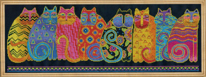 Design Works Feline Family Row Cross Stitch Kit