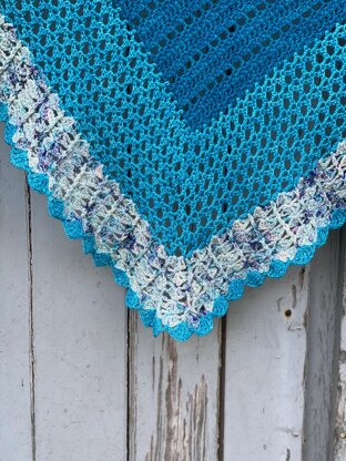 Penny Lane Blue Sky Shawl