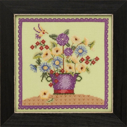 Mill Hill Blooms and Blossoms - Floral Bouquet - 7in x 7in