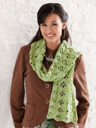 Wrap It Up Scarf in Caron Simply Soft Light - Downloadable PDF