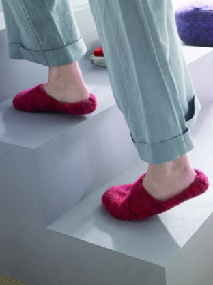 Slippers in Schachenmayr Wash and Filz-it Big - F0021 - Downloadable PDF