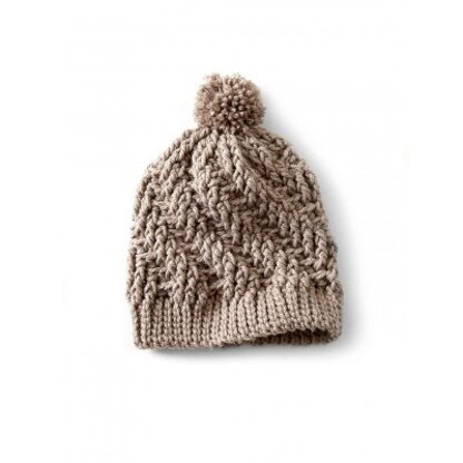 Stepping Texture Hat in Bernat Softee Chunky - Downloadable PDF