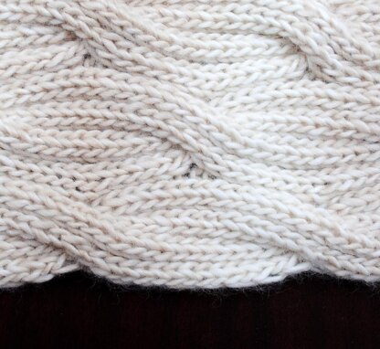 Reversible Cable Infinity Scarf