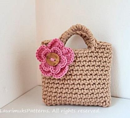 Beige n Pink little purse