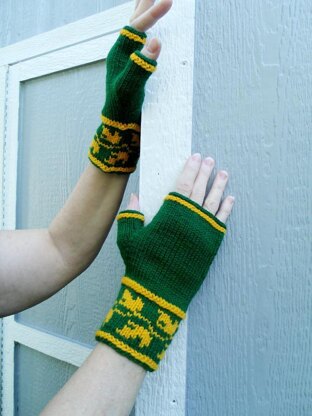 Leaf Cuff Mitts