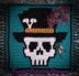 Halloween Mosaic Square - VooDoo Daddy Skull