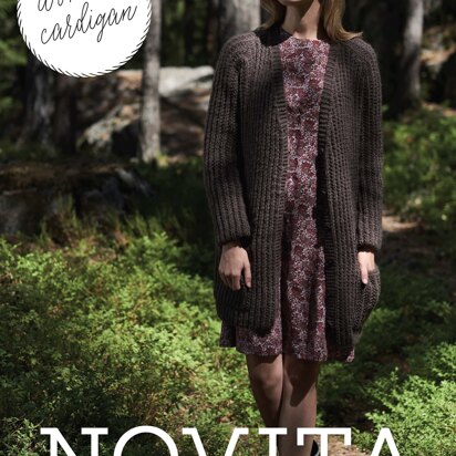 Women's Cardigan in Novita Natura - Downloadable PDF