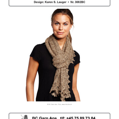 Salva - Rectangular Shawl in BC Garn Tussah Tweed - 3082BC - Downloadable PDF