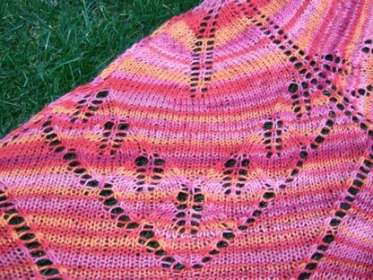 Autumn glory shawl