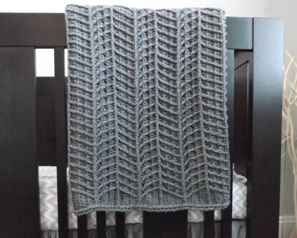 Hayden Chevron Crochet Blanket