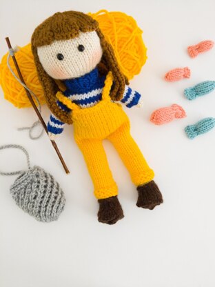 Aubrey the Fisherman Doll - Toy Knitting Pattern