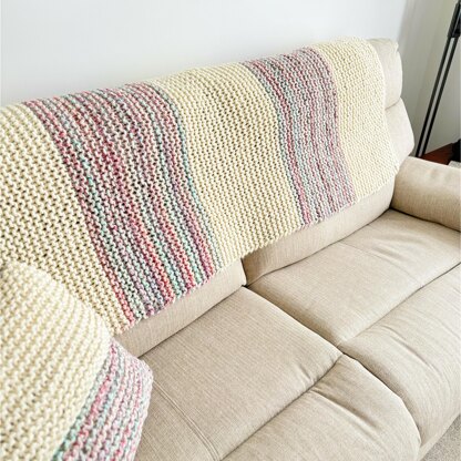 ‘Beginner’ Cushion Cover and Throw.