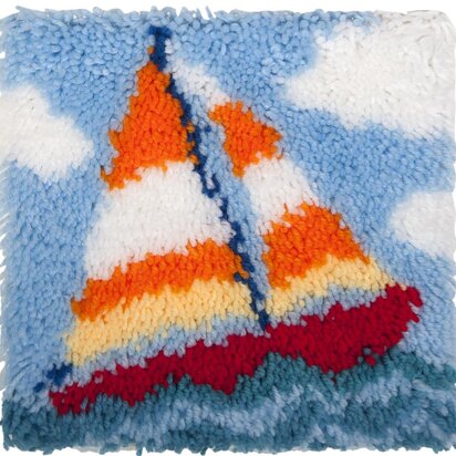 Grafitec Sail Boat Latch Hook Rug Kit