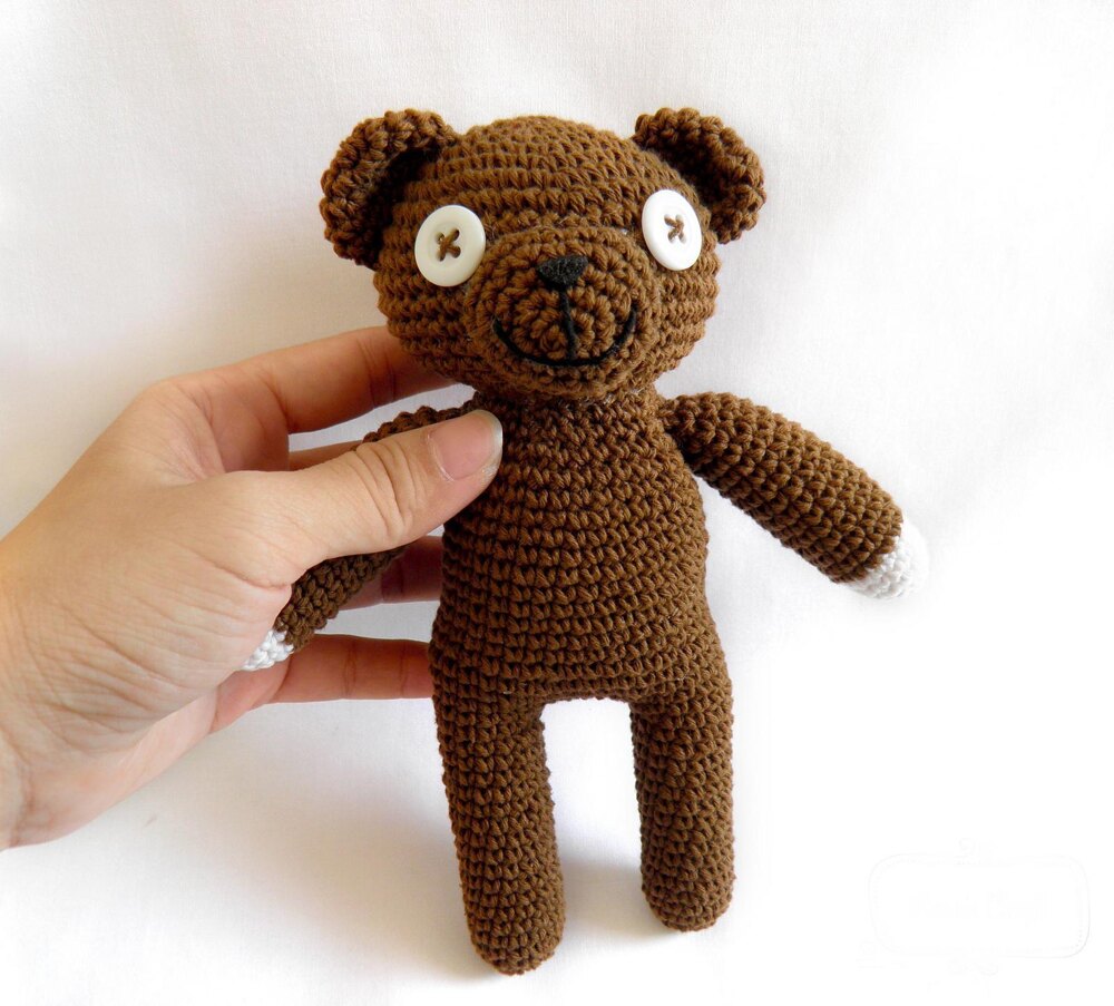 How to Crochet Mr. Bean's Teddy Amigurumi: A Detailed Free Pattern for  Creating This Beloved Children's Toy, PDF, Crochet