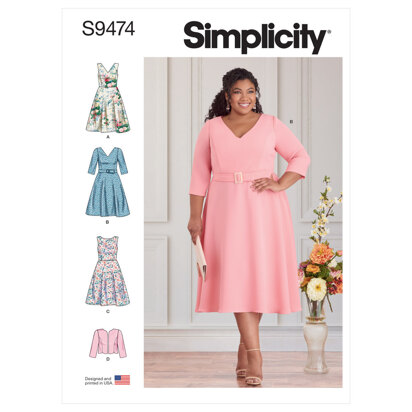 Simplicity Women's Dresses and Jacket S9474 - Sewing Pattern