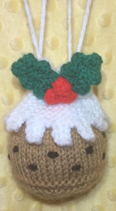 Christmas Pudding Drawstring Gift Bag