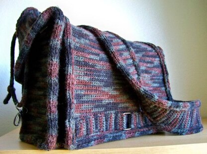 Messenger Bag, Knit Crochet Bag