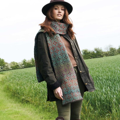 Jade Scarf in Rowan Felted Tweed Colour (DE) - Downloadable PDF