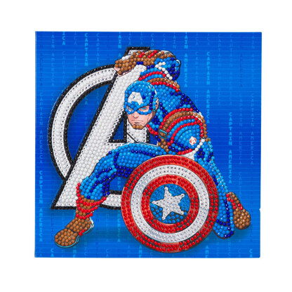 Crystal Art Captain America Card Diamond Painting Kit