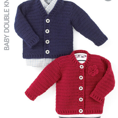 Crochet Cardigans in Hayfield Baby DK - 4410 - Downloadable PDF