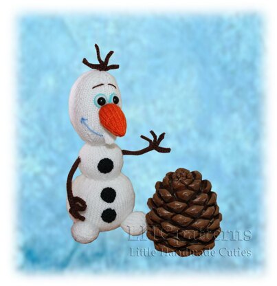 Olaf Snowman Knitting PATTERN, Frozen Inspired Knitted Snowman