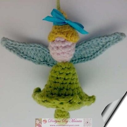 Crochet Tink Fairy Doll Crib Fairy Mobile Baby Soft Toy