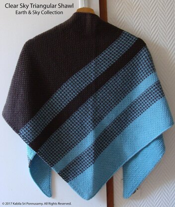 Clear Sky Triangular Shawl