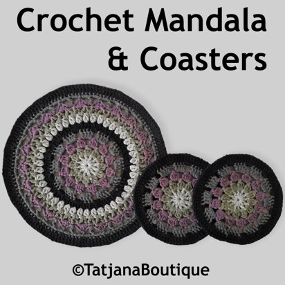 Mandala Table Mat and Coasters Set